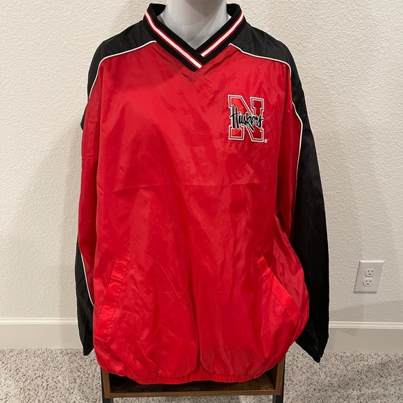 Nebraska Cornhuskers Pull Over Jacket XL - Picture 1 of 3